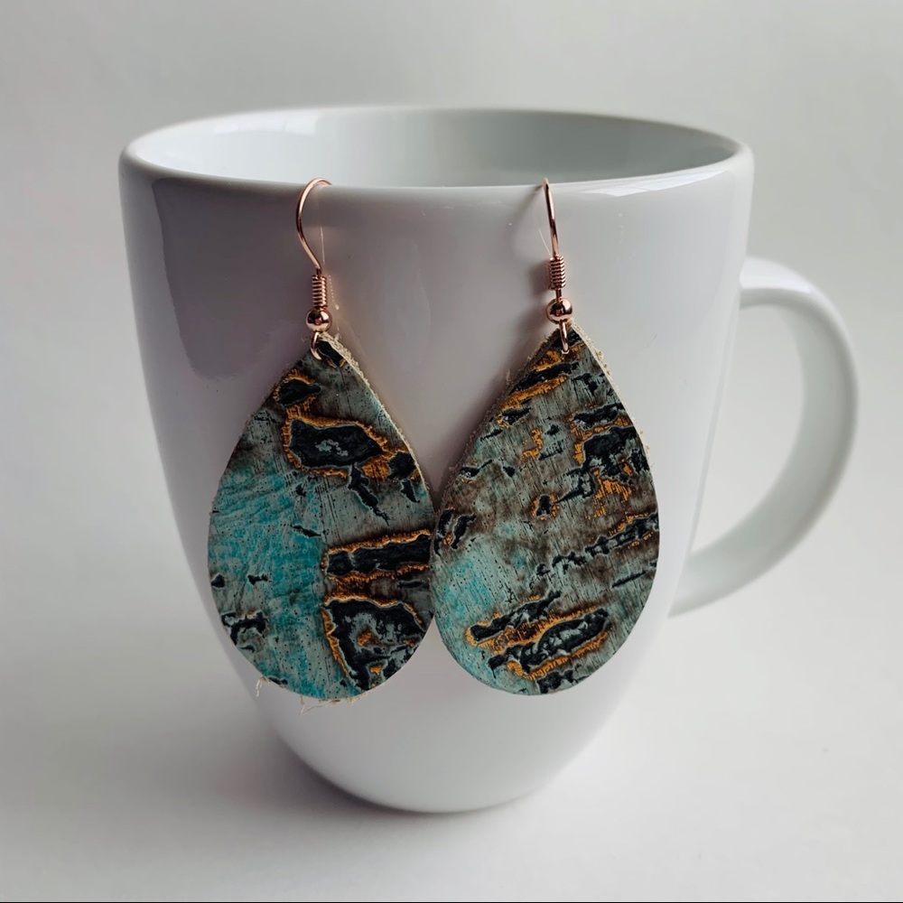 Turquoise Rustic Earrings
